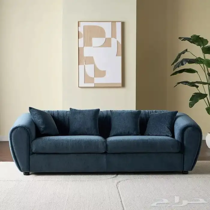 انهيار الاسعار 70 بالميه كنبه 3 مقاعد قماش فاخر من هوم سنتر 1