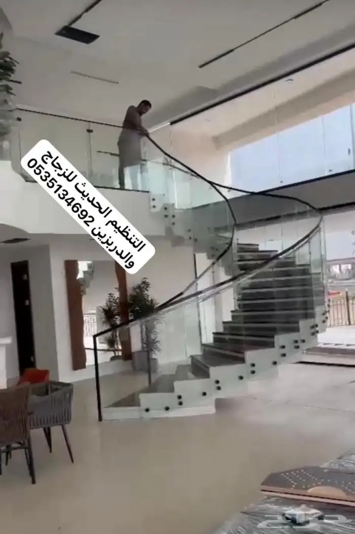 زجاج دربزين ومحلات تجاريه وبلكونات 8