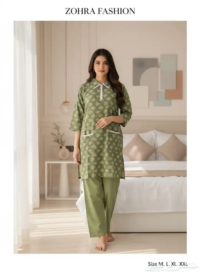 جلابيات كشميري نسائية نص كم واكم طويل جمله بدرزن 40