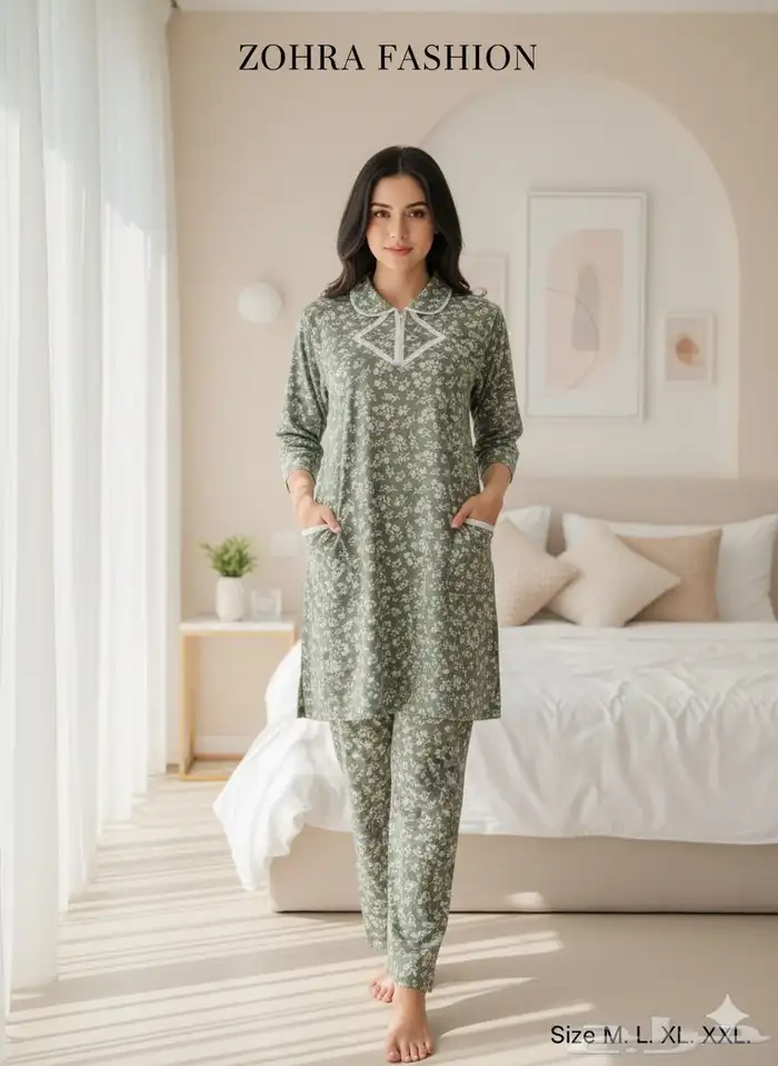 جلابيات كشميري نسائية نص كم واكم طويل جمله بدرزن 37