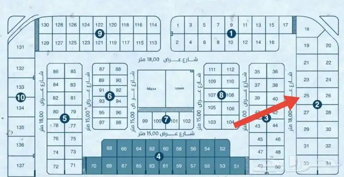 للبيع نص ارض 390 متر مخطط جود حى اللولوموقع ممتاز ارض مستوية 0