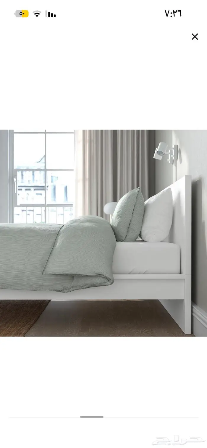 سرير من مجموعة malm من شركة إيكيا مستعمل نظيف 2