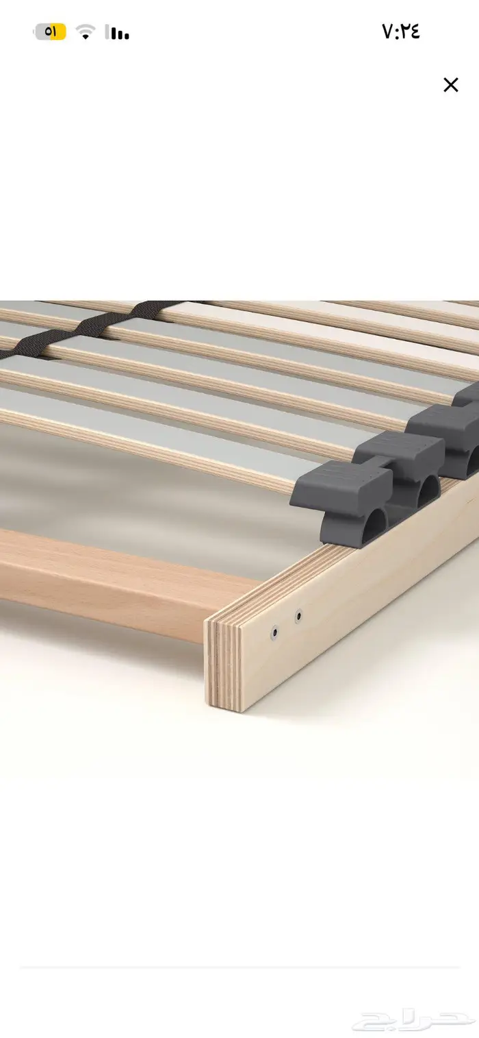 سرير من مجموعة malm من شركة إيكيا مستعمل نظيف 1