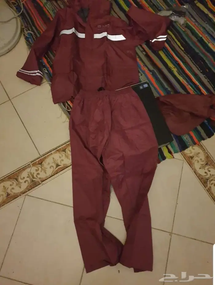 طقم معطف مطر علوي وسفلي للبحر 11