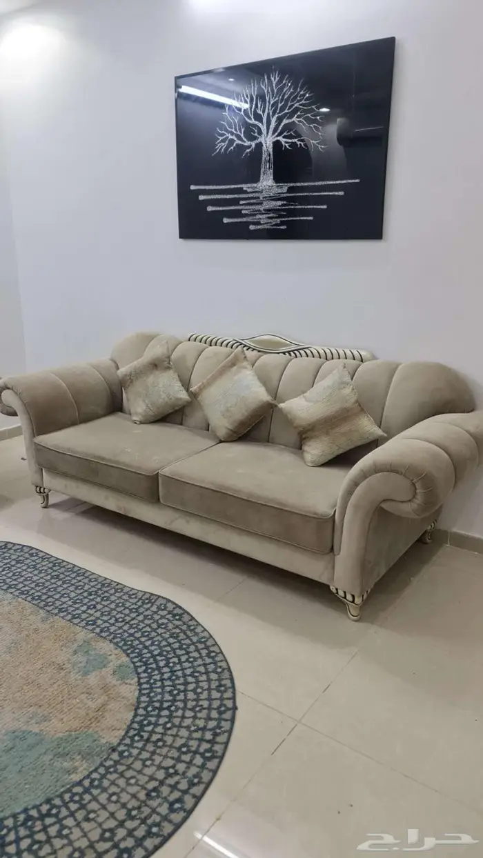 كنب للبيع قطعتين فاخرة من مفروشات عبداللطيف ومكتبة 1