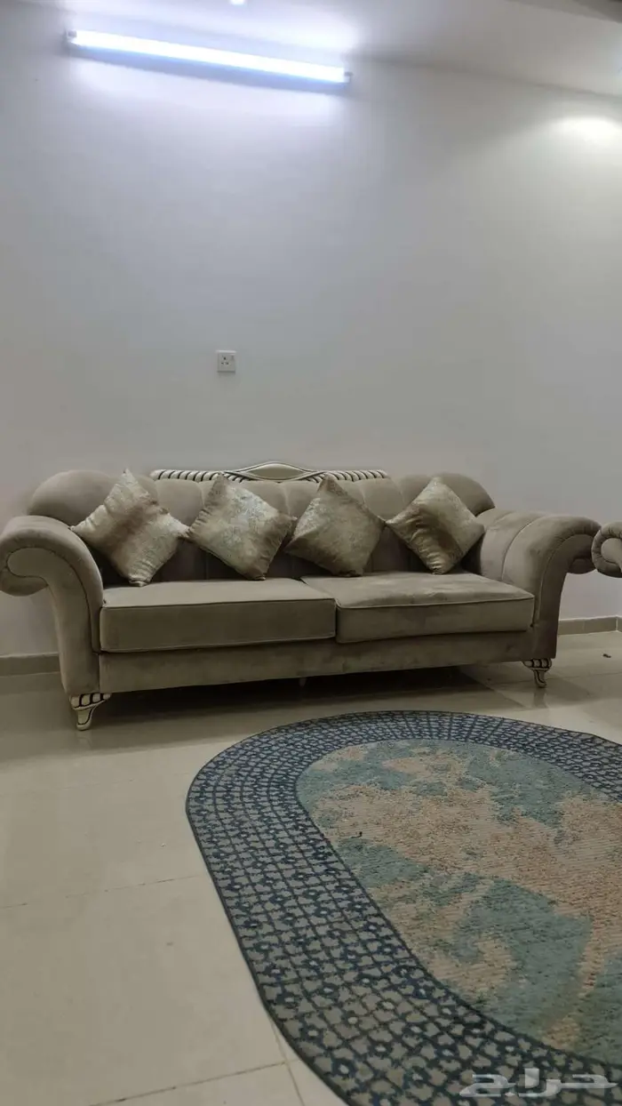 كنب للبيع قطعتين فاخرة من مفروشات عبداللطيف ومكتبة 3