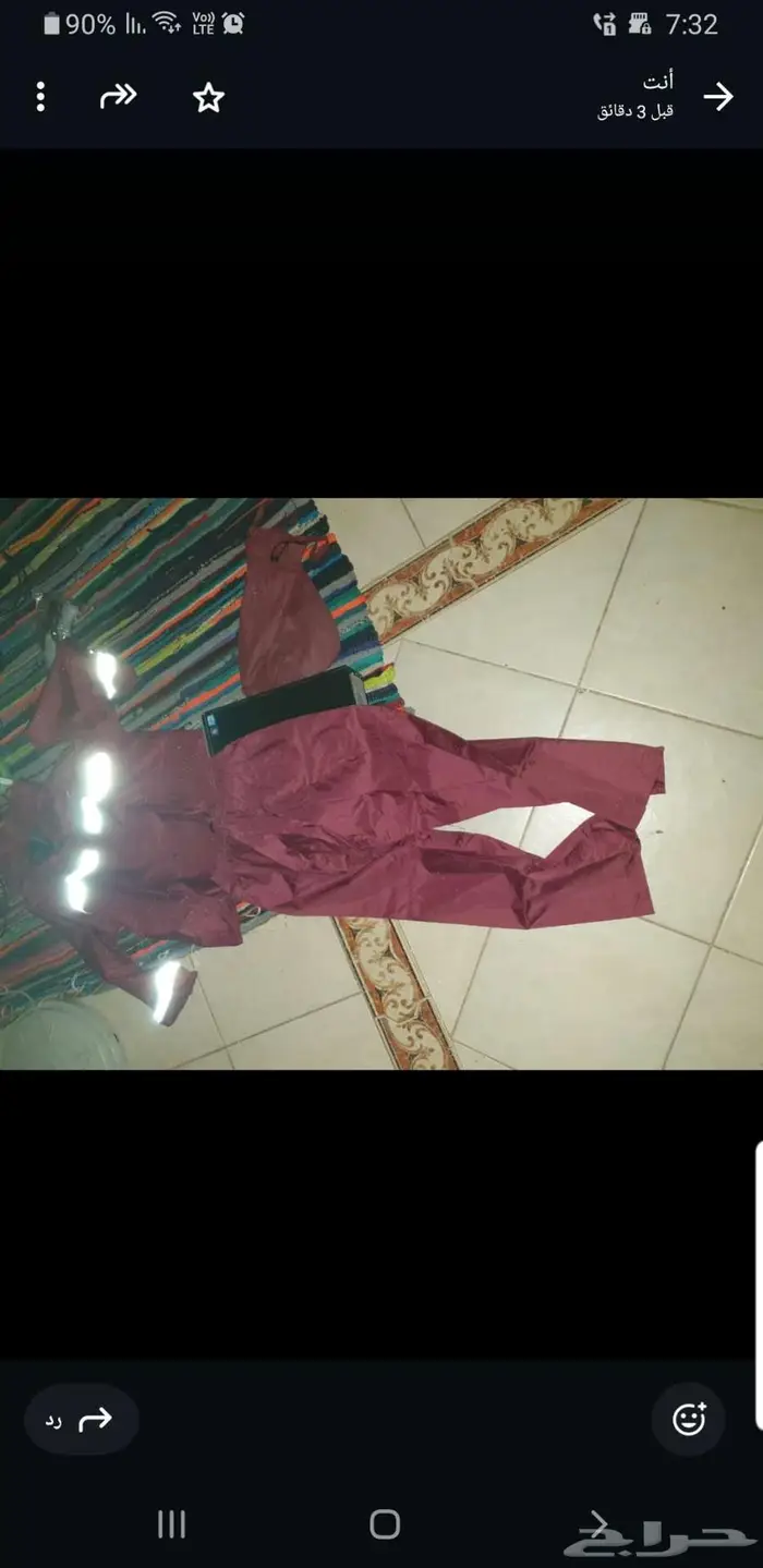 طقم معطف مطر علوي وسفلي للبحر 12