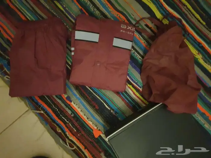 طقم معطف مطر علوي وسفلي للبحر 7