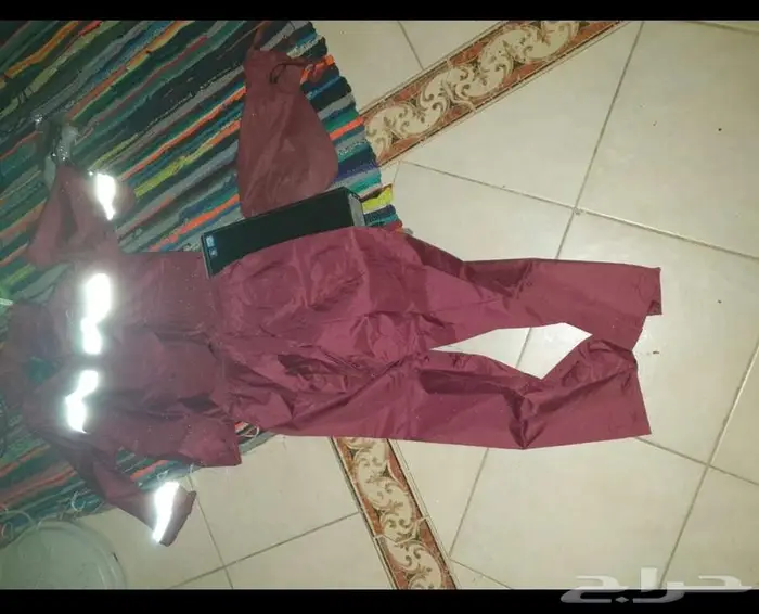 طقم معطف مطر علوي وسفلي للبحر 9