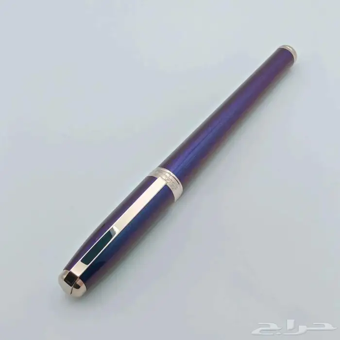 قلم S.T. Dupont حبر ريشة لون أزرق متدرج   تطعيمات بلاتينيوم 1