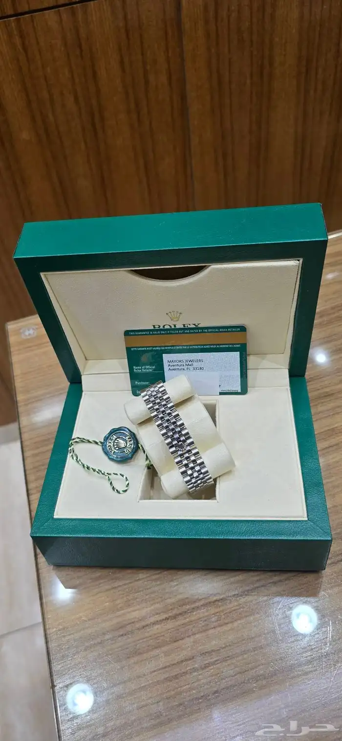 ساعه رولكس أصليه ديجست قفل تاج شبه جديده 1