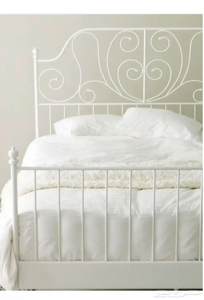 سرير ايكيا متر ونص مع الخشب 0