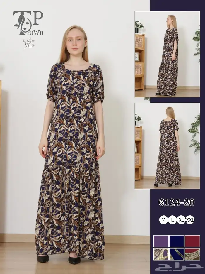 جلابيات كشميري نسائية نص كم واكم طويل جمله بدرزن 49