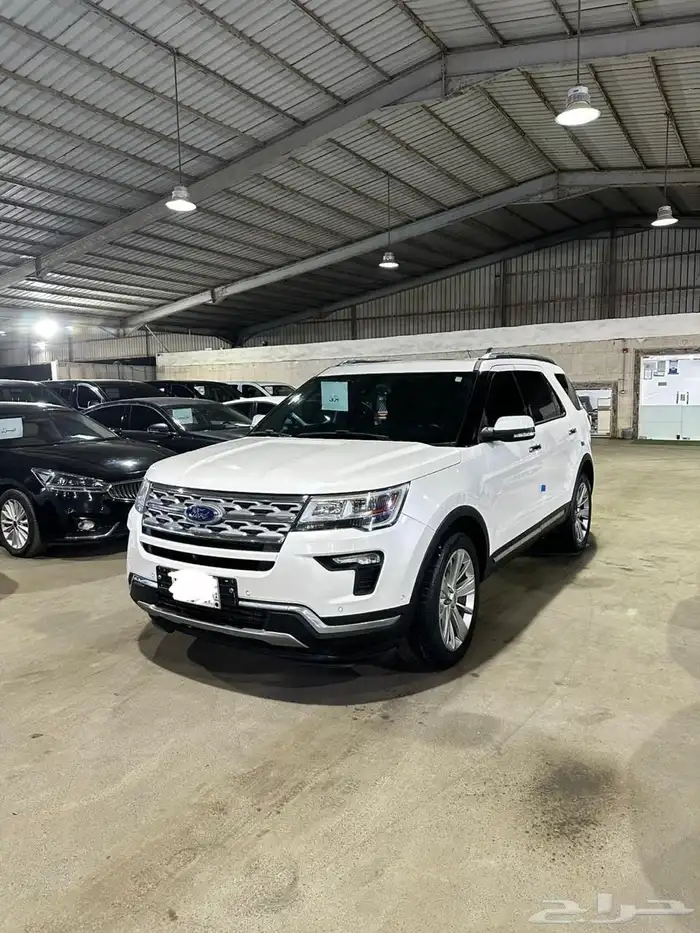 فورد اكسبلور ابيض 2019 بنزين وارد كوريا 2