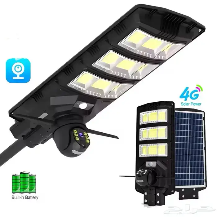 كاميرا وكشاف تعمل بالطاقة الشمسيه وشريحة 4G 5