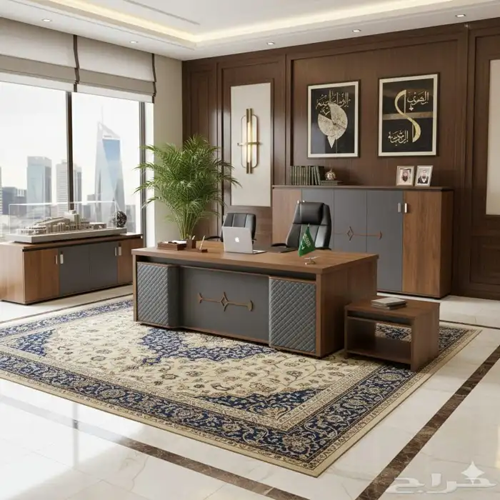 جديد اثاث مودرن مكتبي متوفرج. (وموجود التوصيل  والتركيب 0