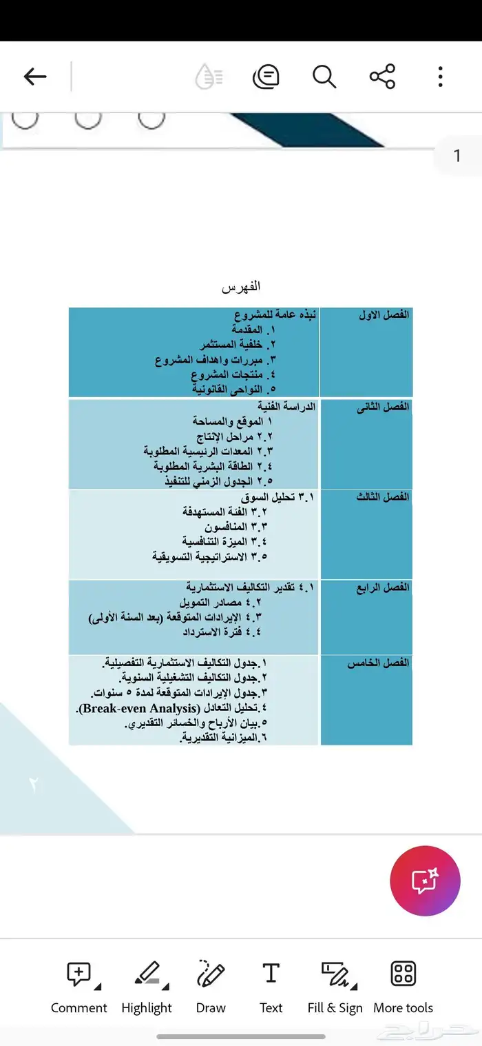 إعداد دراسة الجدوي باحترافية 1