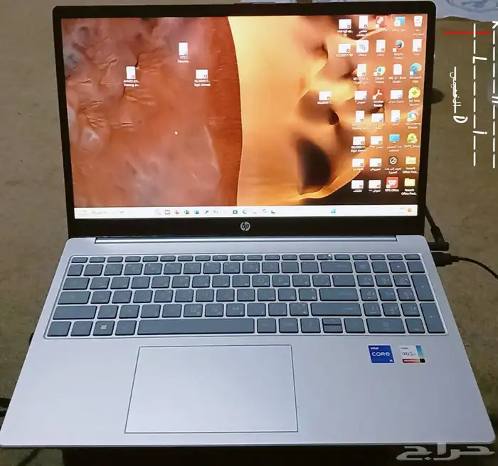 لابتوب HP بشاشة عالية الدقة مقاس 15.6 بوصة ومعالج انتل كور 2