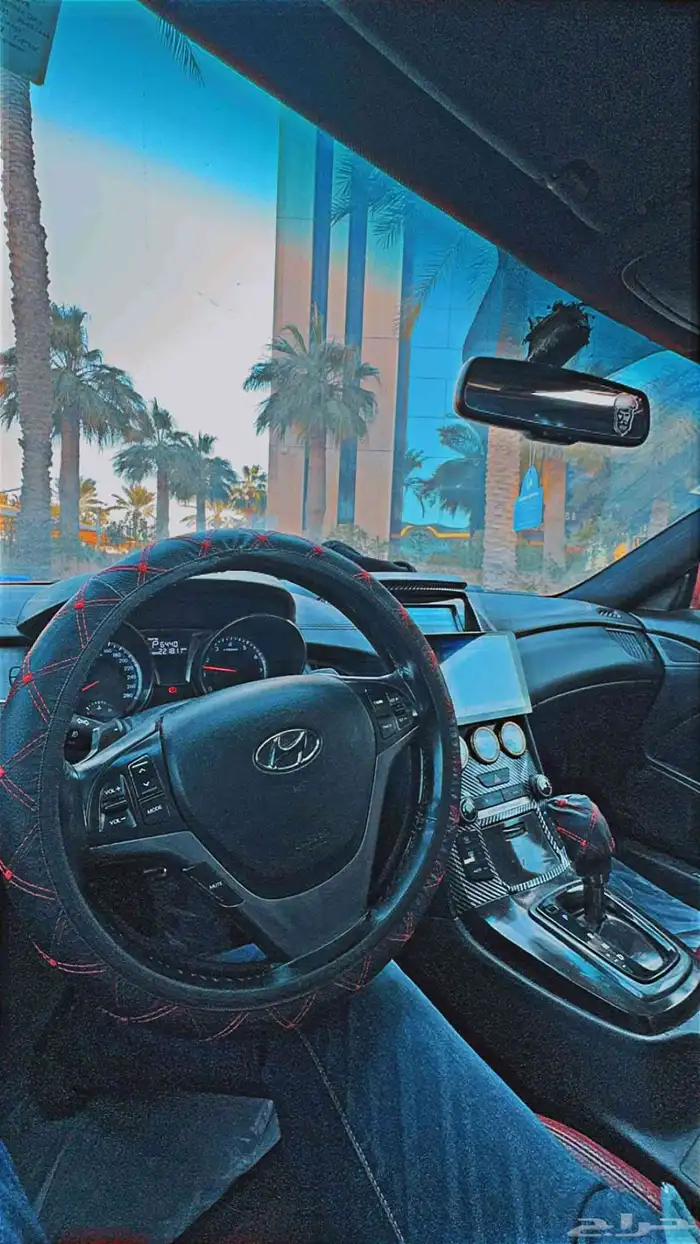 هيونداي جنسس كوبيه 2013 فل كامل لون احمر ناري نادر 6