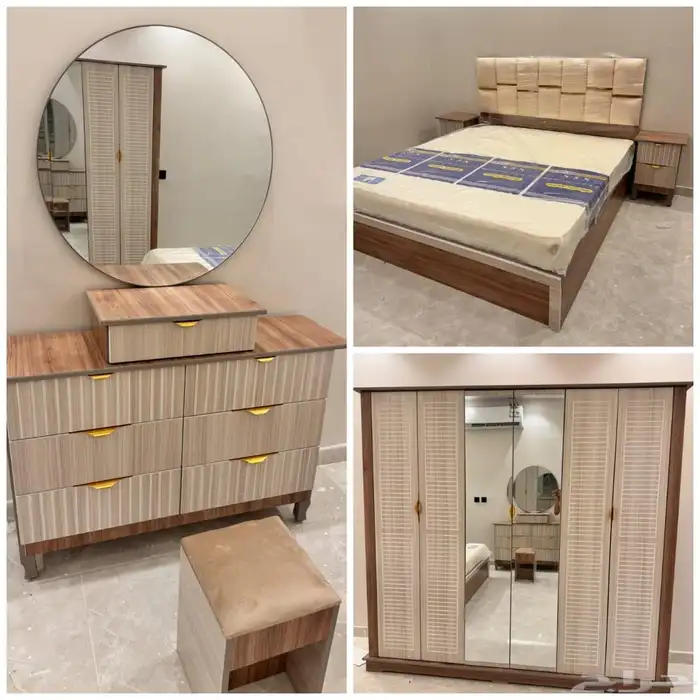غرف نوم جديده جاهزه 6قطع بسعر المصنع 9
