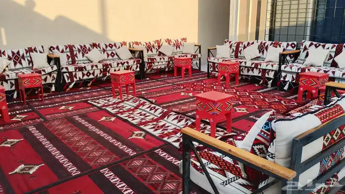 تاجير جلسات شعبيه تاجير طاولات طعام قهوجين صبابين 4