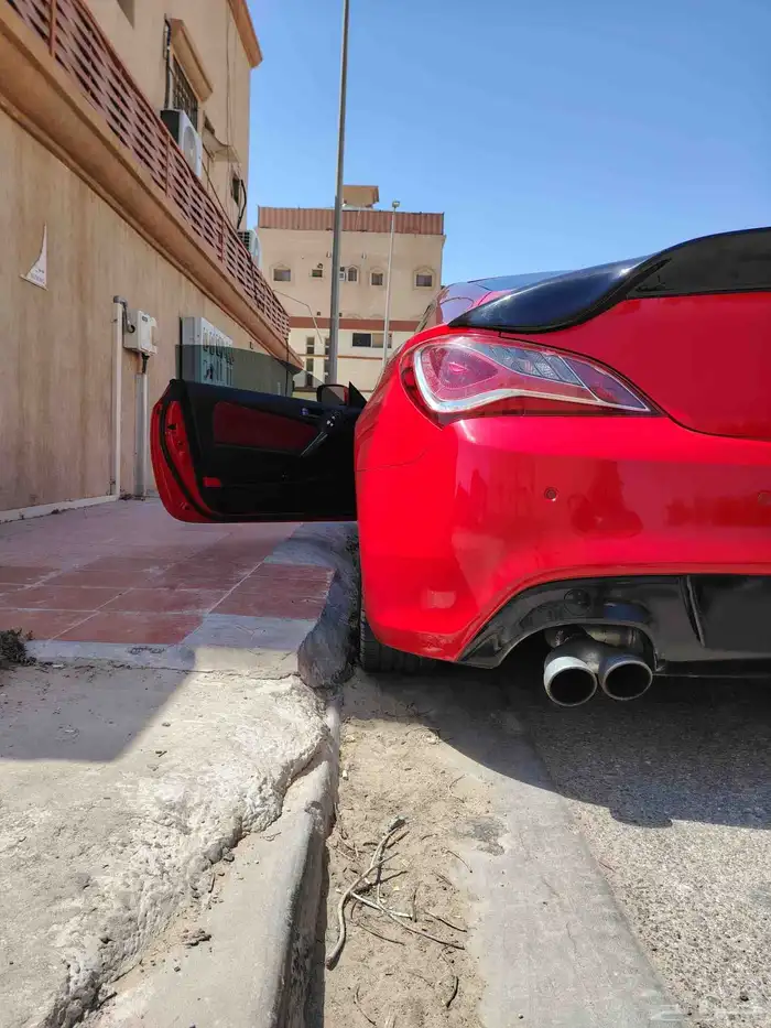 هيونداي جنسس كوبيه 2013 فل كامل لون احمر ناري نادر 8