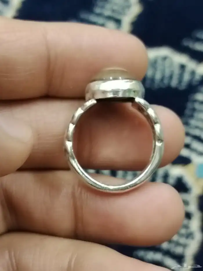 خاتم فضه بحجر العقيق السليماني اليماني 4