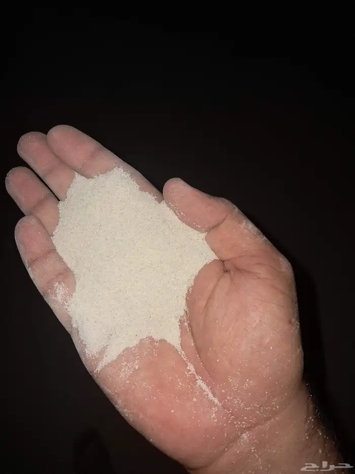رمل السيليكا وكربونات الكالسيوم جميع المقاسات 3