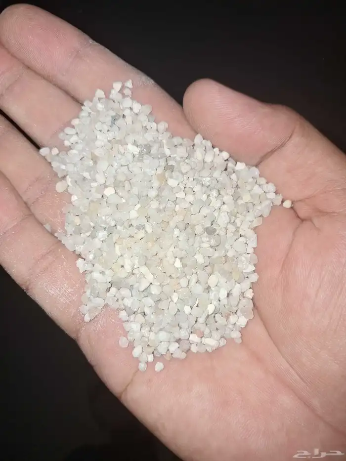 رمل السيليكا وكربونات الكالسيوم جميع المقاسات 1