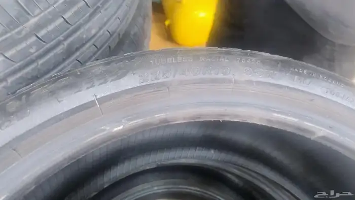 كفرات برجستون وكالة شد بلد شبه جديد مرسدس مقاس 225 40 19 4