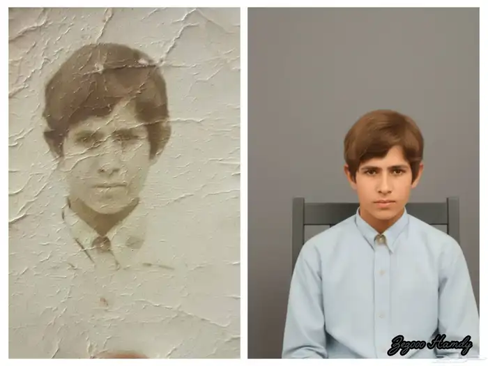 ترميم وتوضيح الصور القديمة بالألوان استرجع لحظاتك الجميلة 6