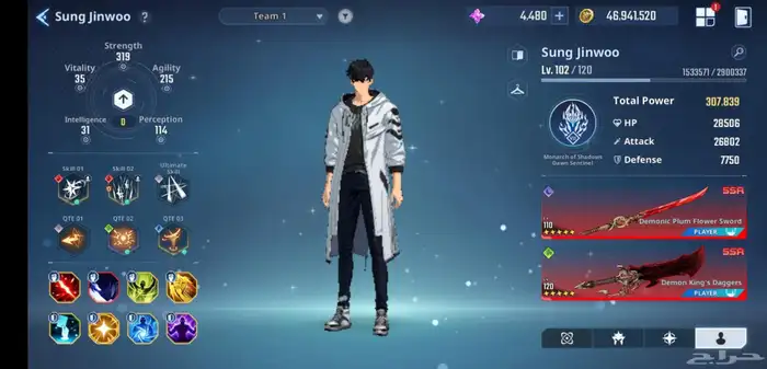 حساب سولو ليفلينج للبيع solo leveling arise 0