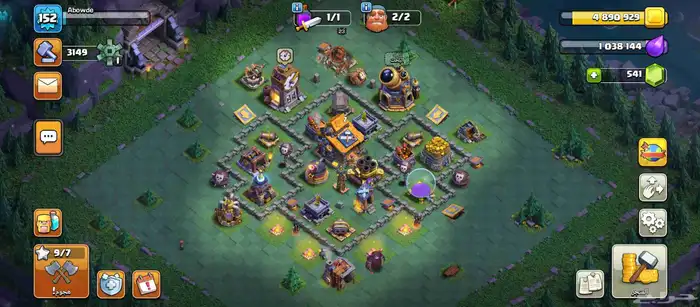 حساب واحد فيه كلاش رويال و كلاش اوف كلانس و الاثنين مستوى14 5