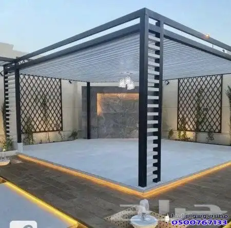 حداد مظلات سواتر ساندويش هناجرشينكو كلادينج ابواب شبابيك قص 2