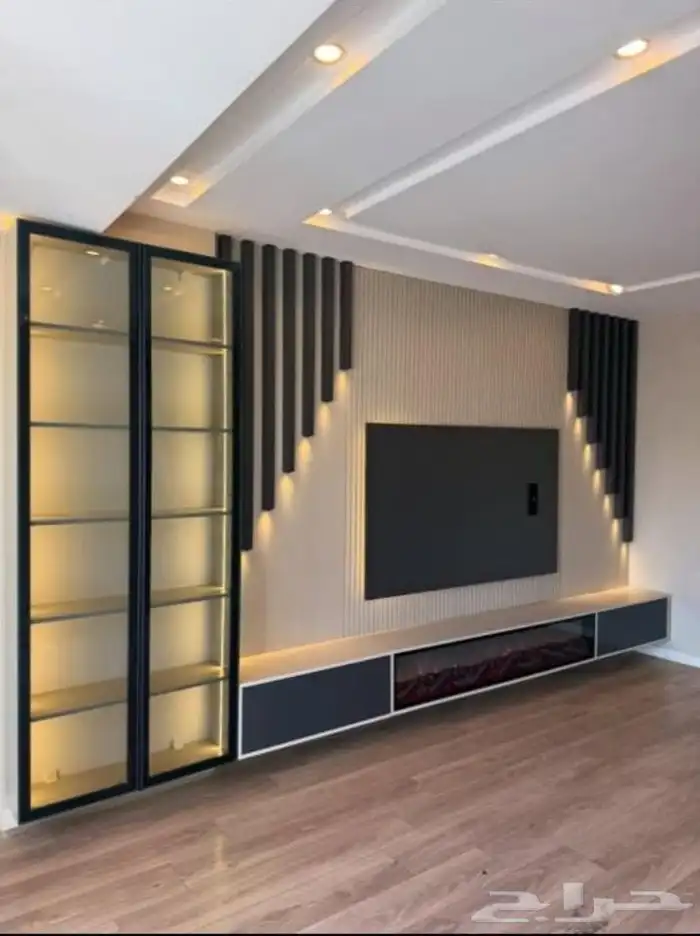 ديكورات داخليه واجهه شاشه شيبورد 0