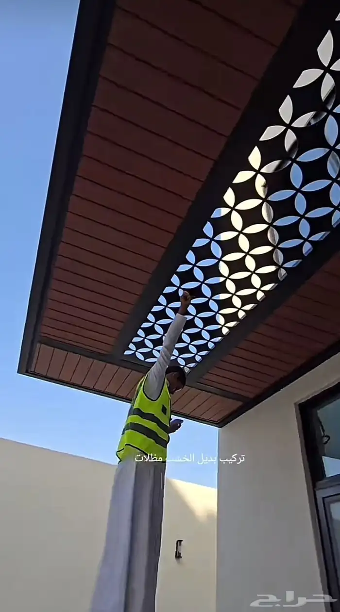 مظلات بديل خشب ابواب بديل خشب خيام بيوت شعر الدمام القطيف 1