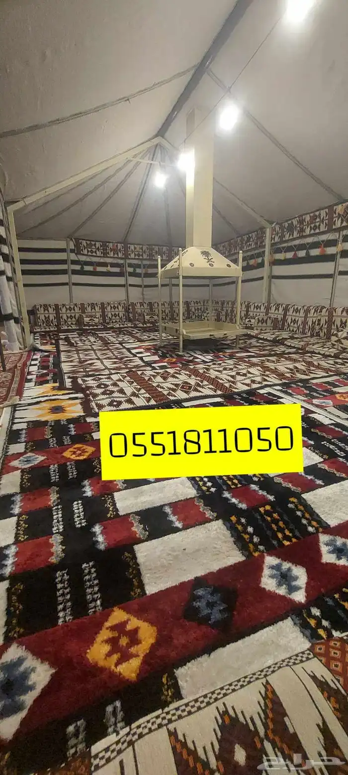 بكج بيوت شعر ابيض شامل التوصيل ولتركيب القصيم خيام وبيوت شعر 6