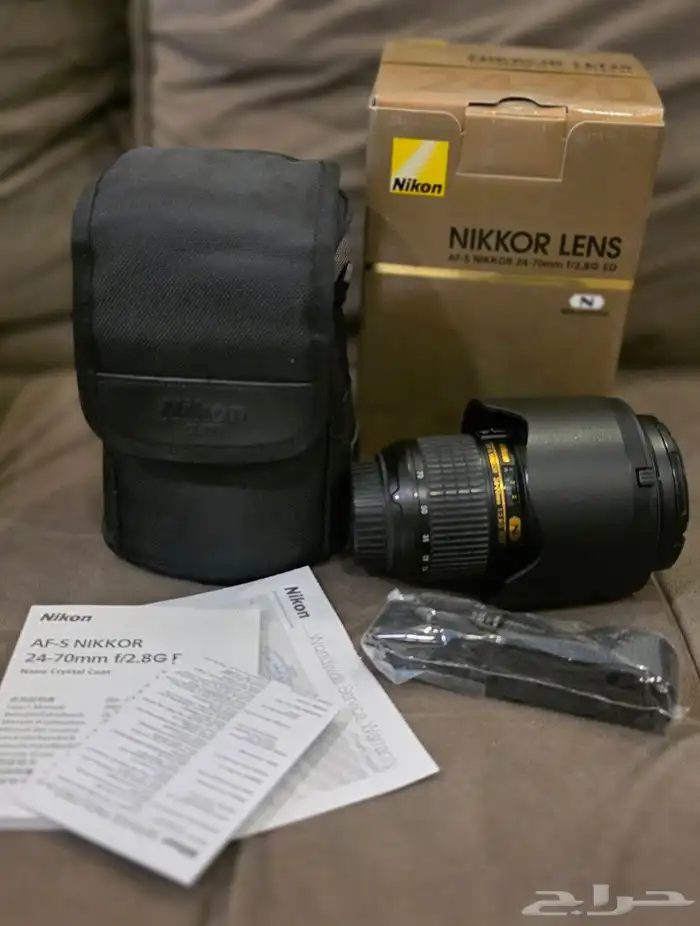 للبيع عدسة كاميرة نيكون Nikon مقاس24-70 1