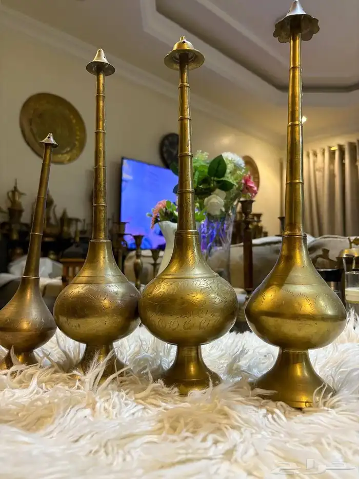 نحاسيات دلل لوحة مباخر فازات اسعار للك قطعه سعر 8