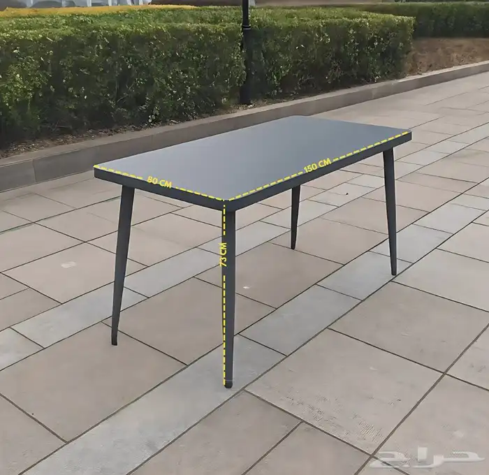 طاولة طعام معدني خارجي 0