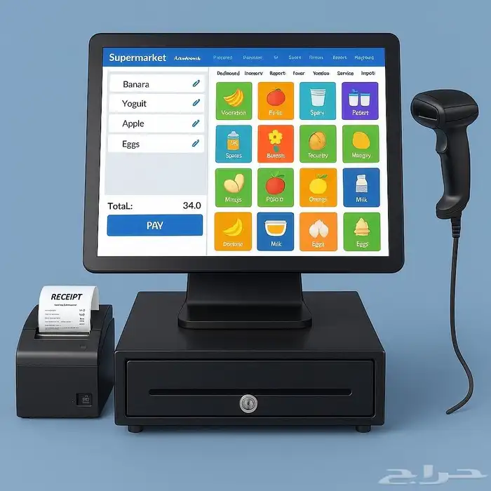جهاز كاشير لمس للبقالة 0