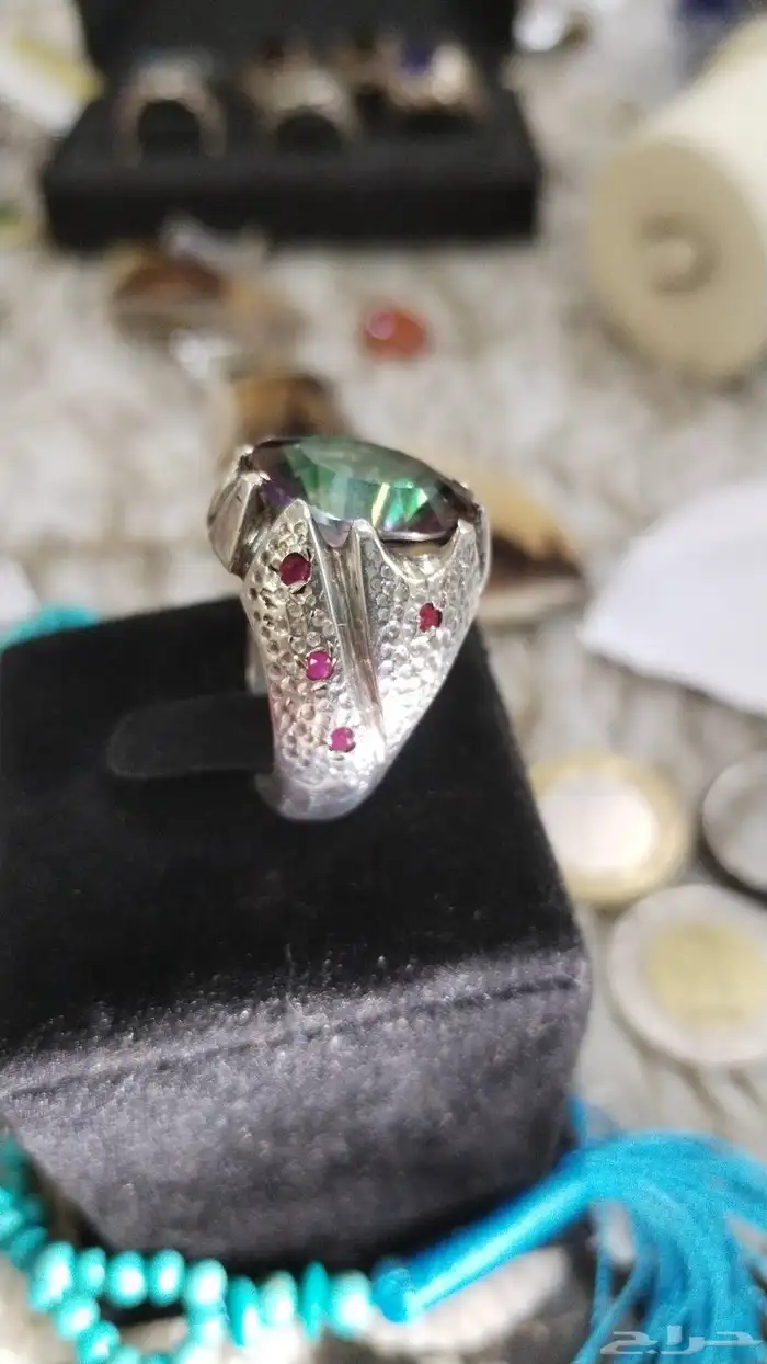 خاتم مستيك توباز صياغة مرادي M 1