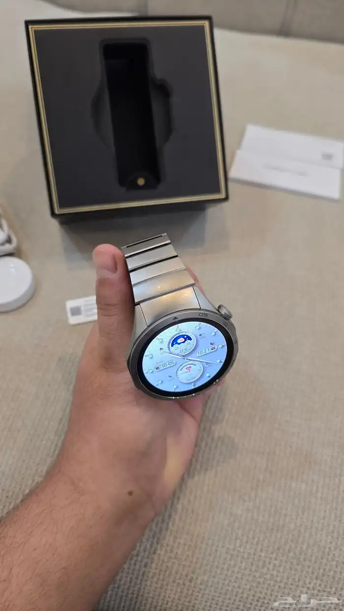 ساعة Huawei GT 4 مقاس 46 مم ستانلس ستيل لون فضي 5