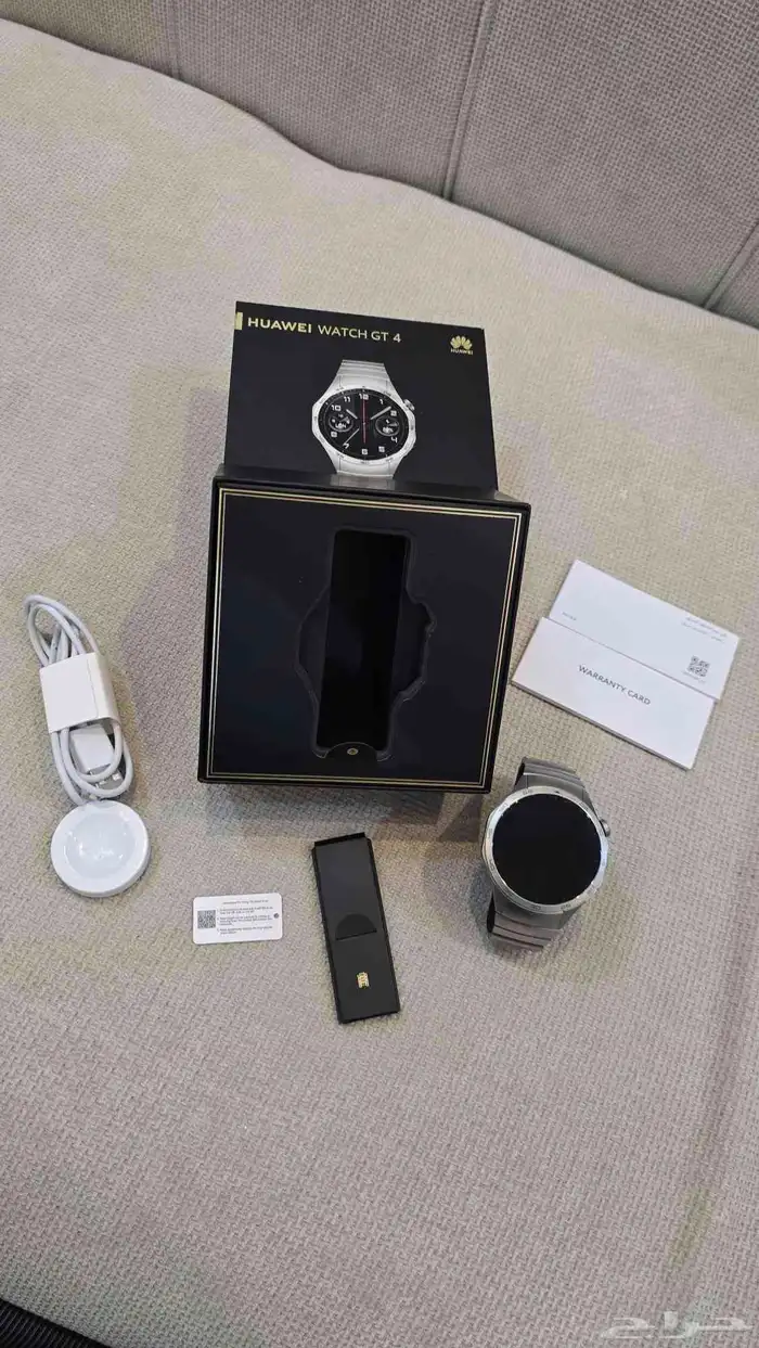 ساعة Huawei GT 4 مقاس 46 مم ستانلس ستيل لون فضي 0