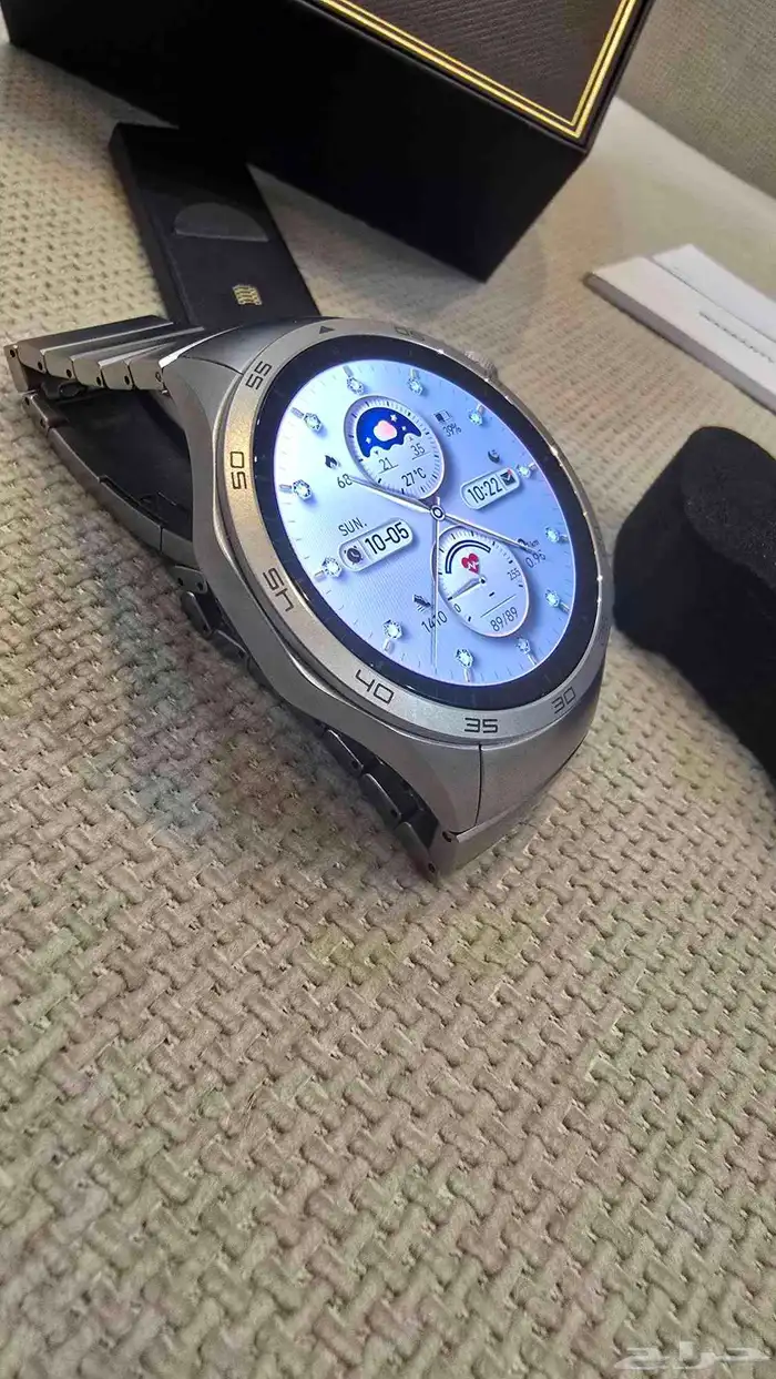 ساعة Huawei GT 4 مقاس 46 مم ستانلس ستيل لون فضي 10
