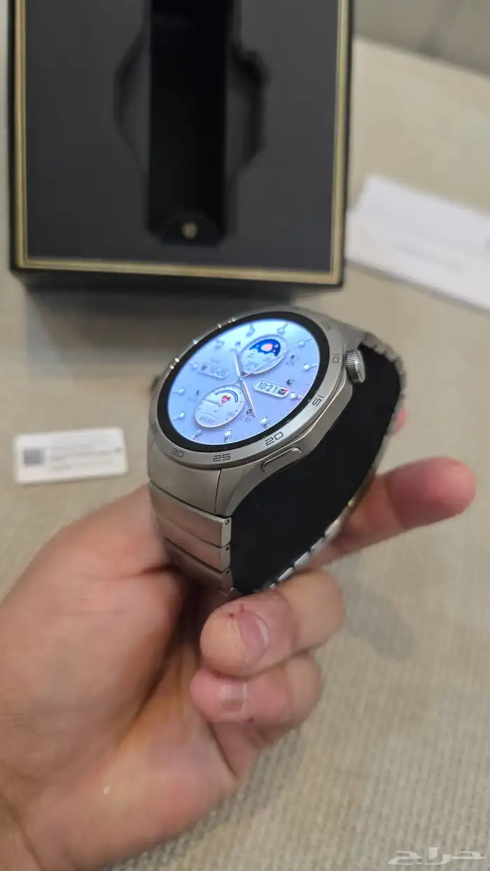 ساعة Huawei GT 4 مقاس 46 مم ستانلس ستيل لون فضي 3
