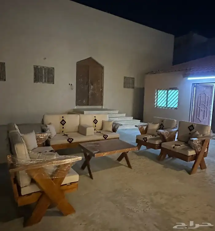 تفصيل جلسات الخارجيه خشب 0