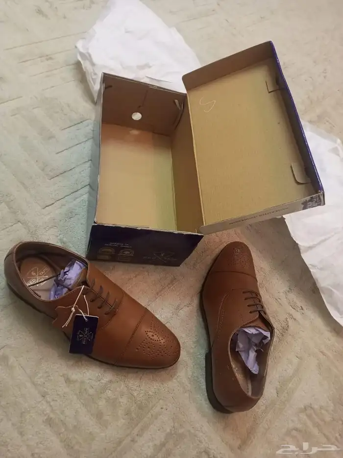 حذاء رسمي مقاس 41 لون بني 3