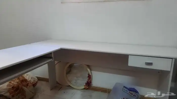 مكتب مع كرسي مع درج ورف لوحة المفاتيح للكمبيوتر 0