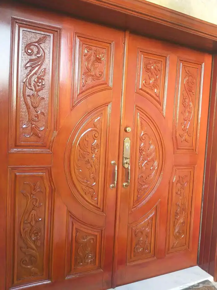 دهان ابواب بويه ديكوا بويه خشب بني بويه محروق بويه مقنو بويه 9